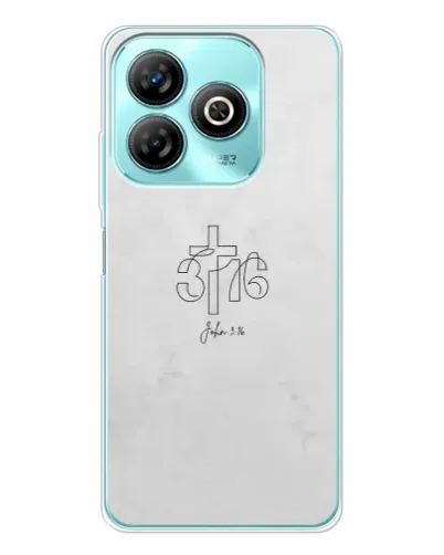 Чехол для ZTE Blade A75 с картинкой «Иоанна 3:16 Крест»