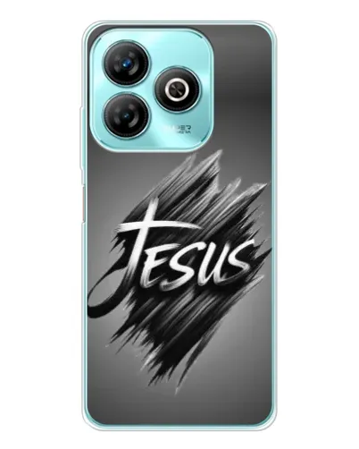 Чехол для ZTE Blade A75 с картинкой «Надпись Jesus Graffiti»