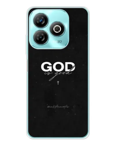 Чехол для ZTE Blade A75 с картинкой «GOD — Бог над всем»