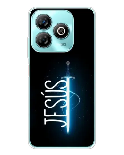 Чехол для ZTE Blade A75 с картинкой «Меч Духа Jesus»