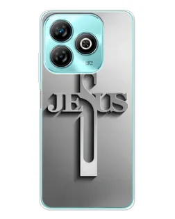 Чехол для ZTE Blade A75 с картинкой «Металлический крест Jesus» Чехол для ZTE Blade A75 с картинкой «Металлический крест Jesus»