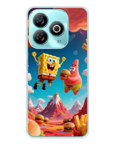 Чехол для ZTE Blade A75 с картинкой «Космический фастфуд» Чехол для ZTE Blade A75 с картинкой «Космический фастфуд»