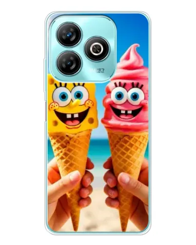 Чехол для ZTE Blade A75 с картинкой «Спанч Боб мороженое» Чехол для ZTE Blade A75 с картинкой «Спанч Боб мороженое»
