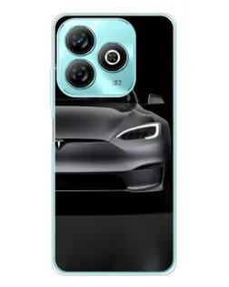 Чехол для ZTE Blade A75 с картинкой «Tesla Model S Look»