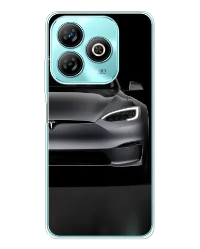 Чехол для ZTE Blade A75 с картинкой «Tesla Model S Look»