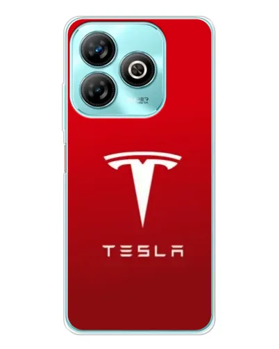 Чехол для ZTE Blade A75 с картинкой «Tesla Red Classic»