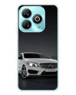Чехол для ZTE Blade A75 с картинкой «Mercedes AMG GT Silver»