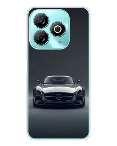 Чехол для ZTE Blade A75 с картинкой «Mercedes на черном»