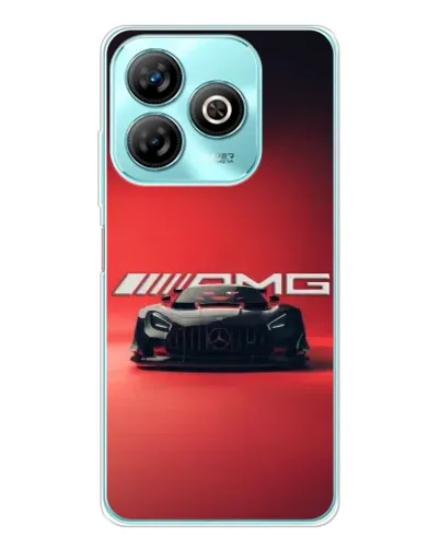 Чехол для ZTE Blade A75 с картинкой «Mercedes AMG — красная линия»