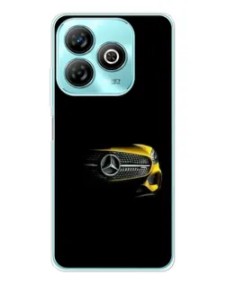 Чехол для ZTE Blade A75 с картинкой «Mercedes — ретро стиль»