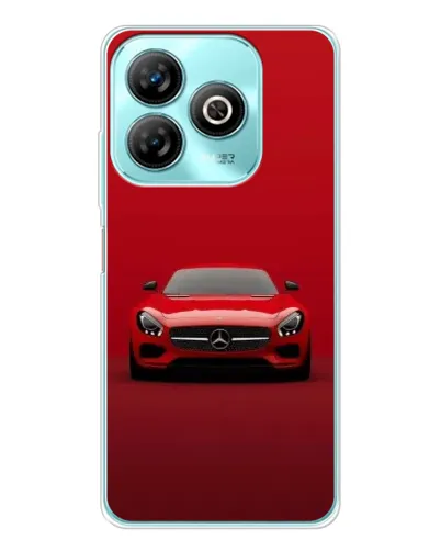 Чехол для ZTE Blade A75 с картинкой «Красный Mercedes AMG»