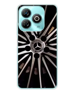 Чехол для ZTE Blade A75 с картинкой «Диск Mercedes»