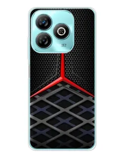 Чехол для ZTE Blade A75 с картинкой «Mercedes Carbon Grid»