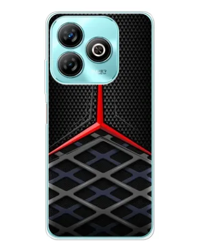 Чехол для ZTE Blade A75 с картинкой «Mercedes Carbon Grid»