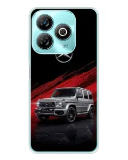 Чехол для ZTE Blade A75 с картинкой «Mercedes G-Class красный»