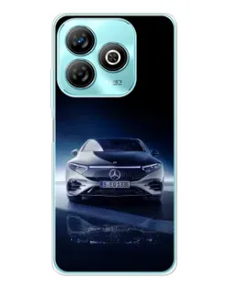 Чехол для ZTE Blade A75 с картинкой «Ночной Mercedes EQ»