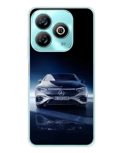 Чехол для ZTE Blade A75 с картинкой «Ночной Mercedes EQ»