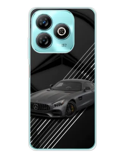 Чехол для ZTE Blade A75 с картинкой «Mercedes AMG — графика»