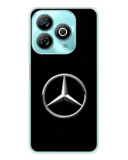 Чехол для ZTE Blade A75 с картинкой «Mercedes классический лого»