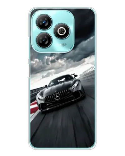 Чехол для ZTE Blade A75 с картинкой «Гоночный Mercedes AMG»