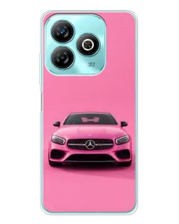 Чехол для ZTE Blade A75 с картинкой «Розовый Mercedes AMG» Чехол для ZTE Blade A75 с картинкой «Розовый Mercedes AMG»