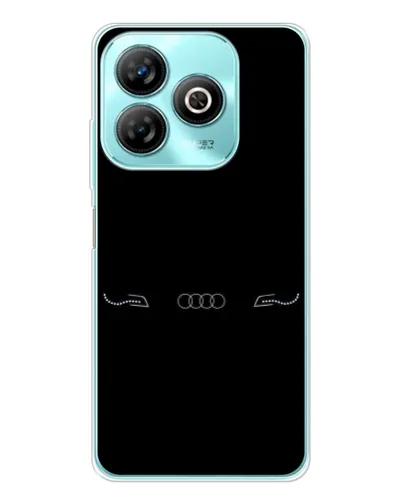 Чехол для ZTE Blade A75 с картинкой «Audi — световой подпись»