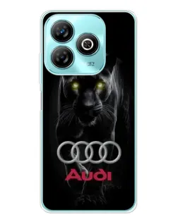 Чехол для ZTE Blade A75 с картинкой «Пантера и Audi»
