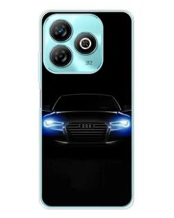 Чехол для ZTE Blade A75 с картинкой «Audi в неоне»