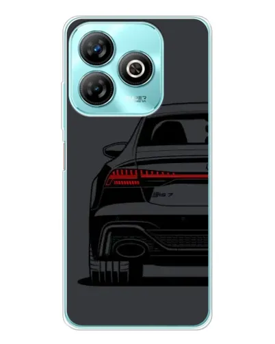 Чехол для ZTE Blade A75 с картинкой «Задняя часть Audi — арт»