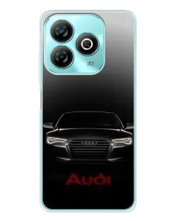 Чехол для ZTE Blade A75 с картинкой «Audi — градиентный контур»