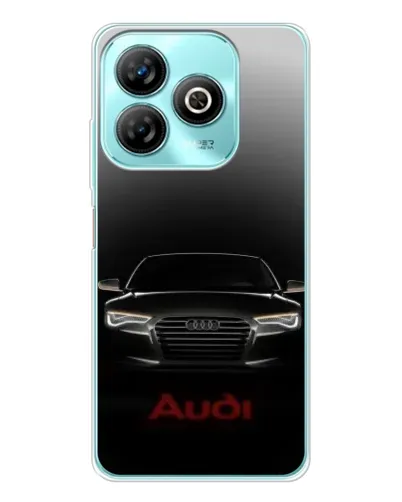 Чехол для ZTE Blade A75 с картинкой «Audi — градиентный контур»
