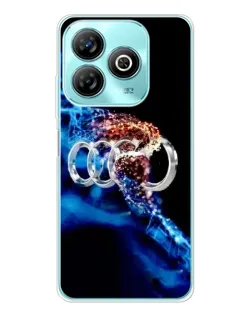 Чехол для ZTE Blade A75 с картинкой «Энергия лого Audi»