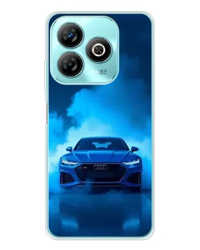 Чехол для ZTE Blade A75 с картинкой «Audi — голубая энергия»