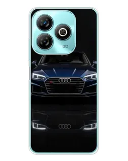 Чехол для ZTE Blade A75 с картинкой «Audi — ночное отражение»