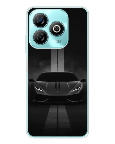 Чехол для ZTE Blade A75 с картинкой «Lamborghini симметрия дорог»