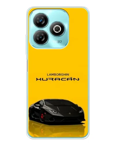 Чехол для ZTE Blade A75 с картинкой «Lamborghini Huracan черный»