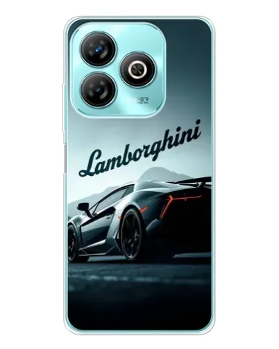 Чехол для ZTE Blade A75 с картинкой «Классическая надпись Lamborghini»
