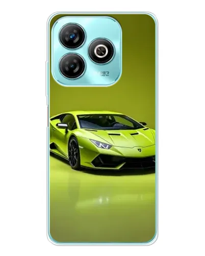Чехол для ZTE Blade A75 с картинкой «Салатовый Lamborghini Huracan»