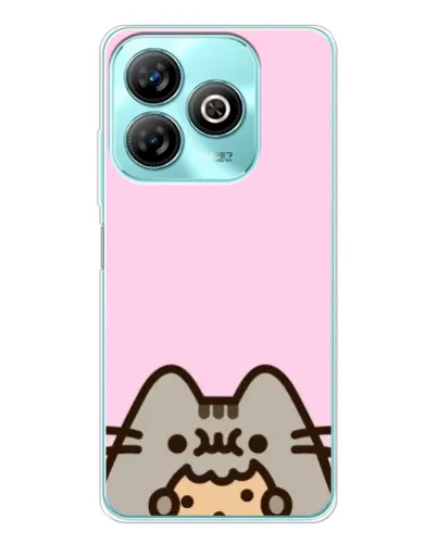 Чехол для ZTE Blade A75 с картинкой «Pusheen и печенье»
