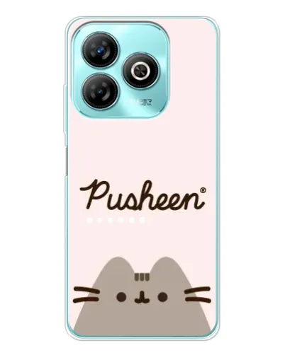 Чехол для ZTE Blade A75 с картинкой «Pusheen логотип»
