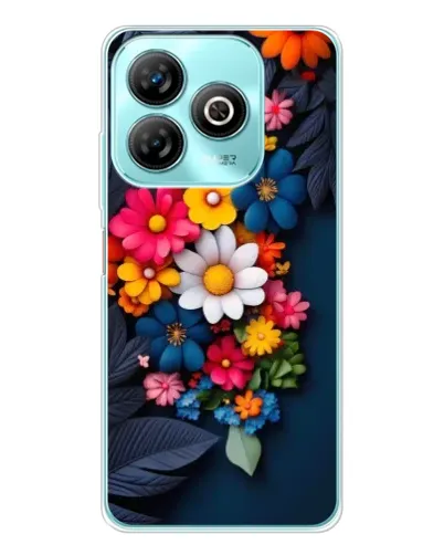 Чехол для ZTE Blade A75 с картинкой «Цветочная феерия»