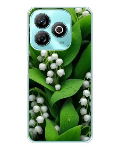 Чехол для ZTE Blade A75 с картинкой «Ландыши в зелени»