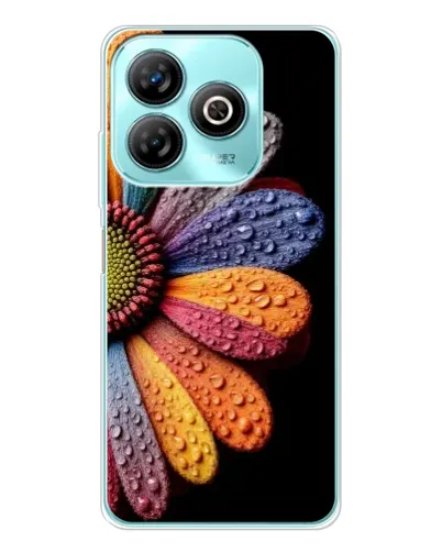 Чехол для ZTE Blade A75 с картинкой «Радужный цветок»