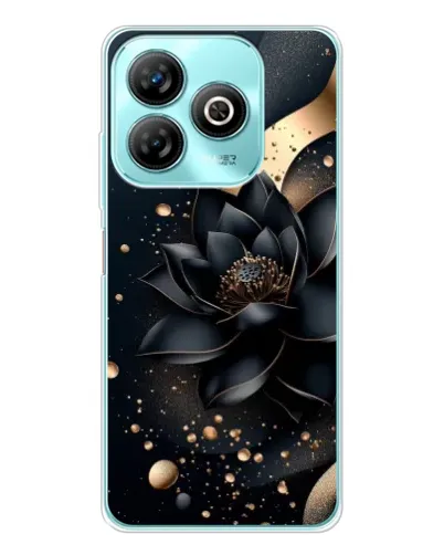 Чехол для ZTE Blade A75 с картинкой «Черный лотос»