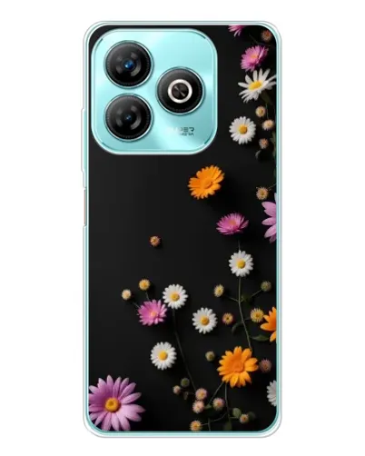 Чехол для ZTE Blade A75 с картинкой «Цветочная композиция»
