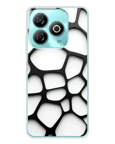 Чехол для ZTE Blade A75 с картинкой «Белая объемная сетка» Чехол для ZTE Blade A75 с картинкой «Белая объемная сетка»