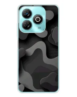 Чехол для ZTE Blade A75 с картинкой «Темный абстрактный камуфляж» Чехол для ZTE Blade A75 с картинкой «Темный абстрактный камуфляж»