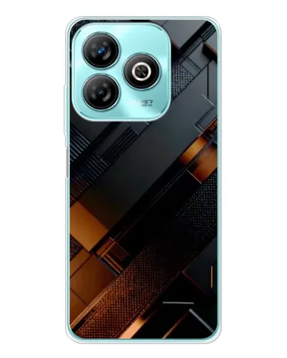 Чехол для ZTE Blade A75 с картинкой «Черные геометрические блоки» Чехол для ZTE Blade A75 с картинкой «Черные геометрические блоки»