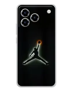 Чехол для ZTE Blade A76 с картинкой «Jordan Gradient Logo»