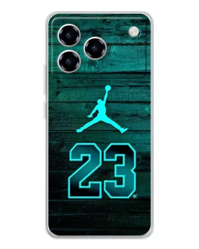 Чехол для ZTE Blade A76 с картинкой «Jordan Cyan 23»